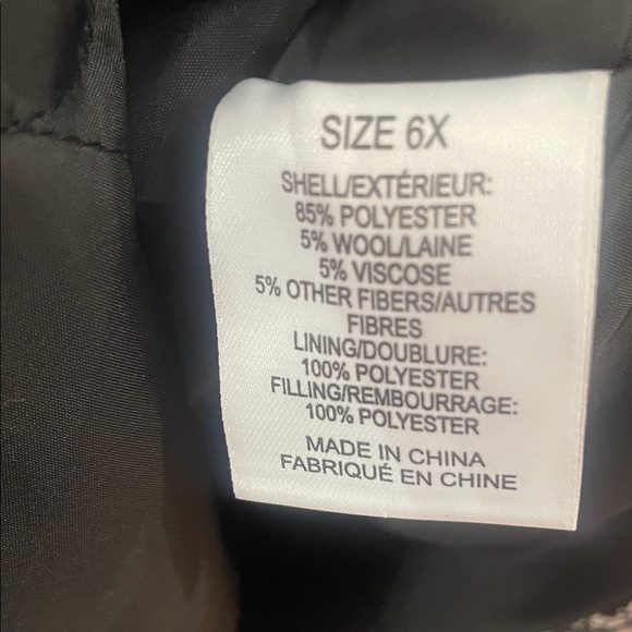 Women's Black and White Herringbone Coat - Picture 6 of 6